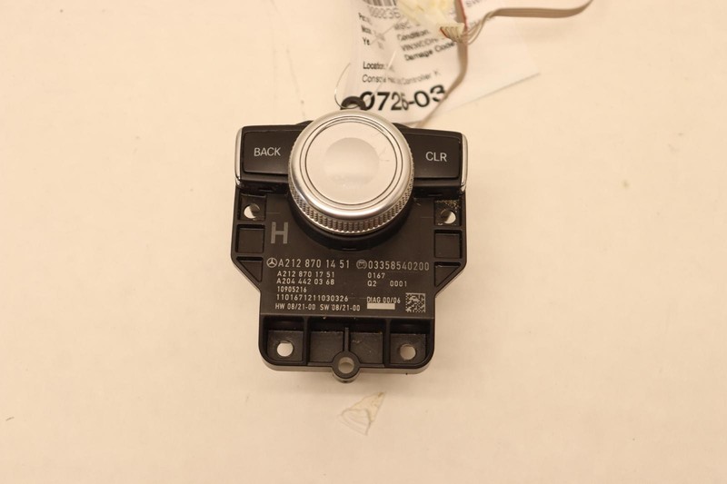2010-2013 MERCEDES E350 W212 CONSOLE HEAD UNIT CONTROLLER KNOB MULTI SWITCH OEM
