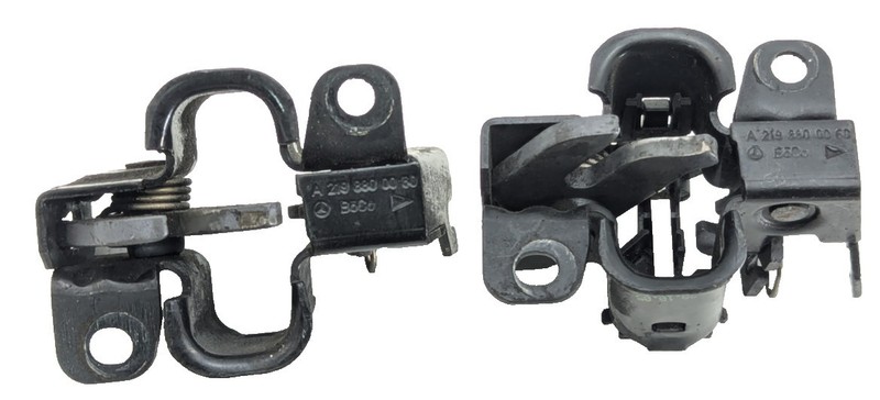 06-2011 mercedes x164 gl320 gl450 right left engine hood lock latch set of 2 oe