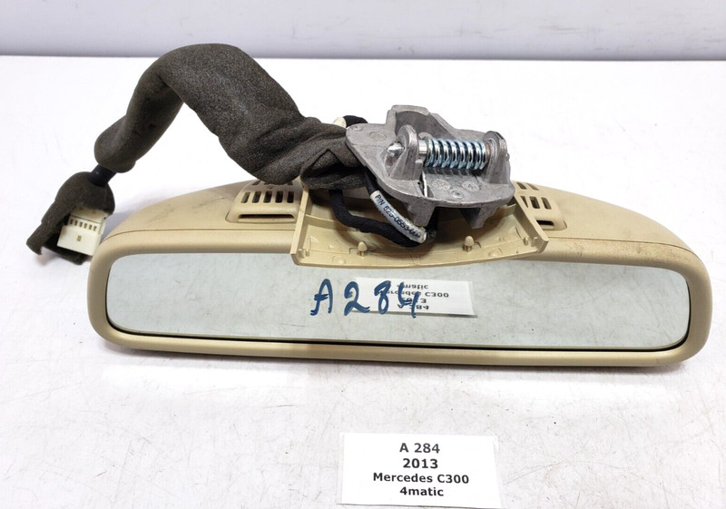 ✅ 12-14 OEM Mercedes W204 C300 Front Windshield Interior Rear View Mirror Beige*