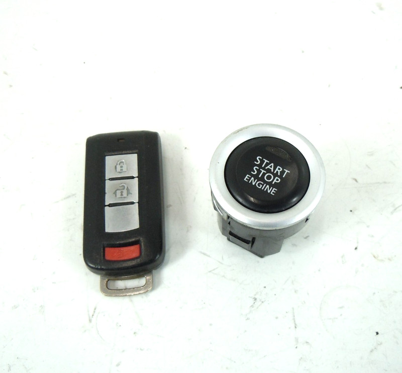 2013 13 Mitsubishi Outlander Sport Ignition Start Stop Switch W/ Key Fob OEM