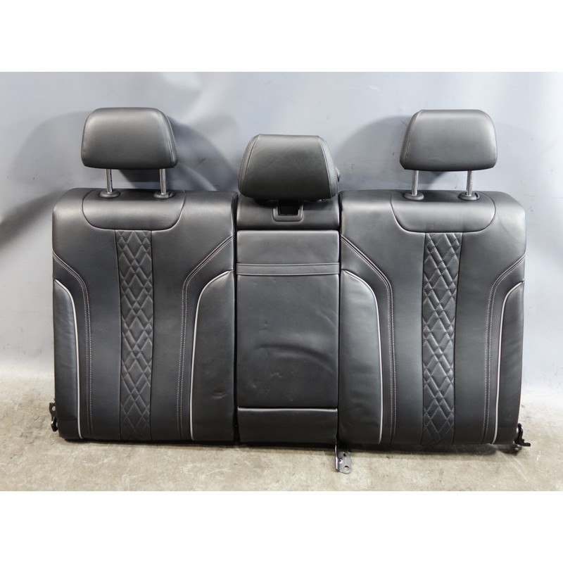 17-23 BMW G30 5-Series Rear Seat Upper Backrest Folding Black Napa Leather OEM