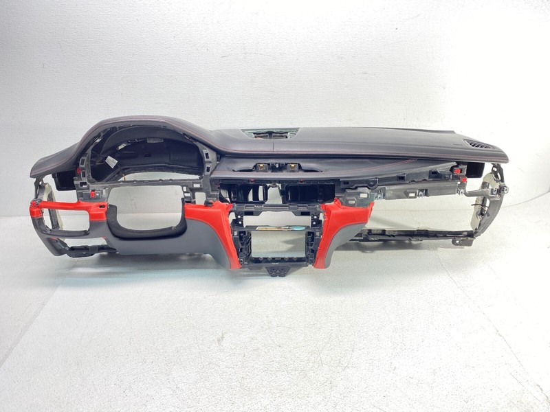 15-19 BMW F86 X6M Merino Red Mugellorot Leather Dashboard Panel w/ HUD 69K OEM✅
