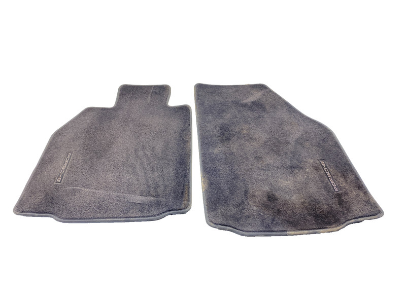 2005-2008 Porsche Boxster Front Left & Right Carpet Floor Mat Set Of 2 Black OEM