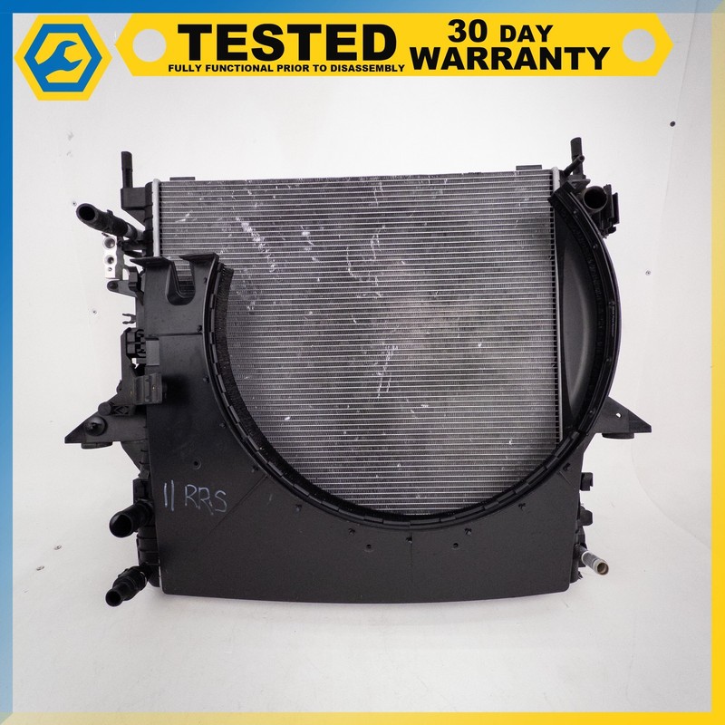 10-13 Land Rover L320 ENGINE COOLING RADIATOR/ A/C CONDENSER/ FAN ASSEMBLY OEM