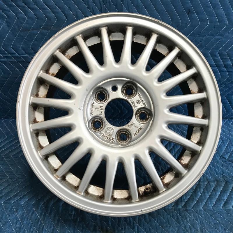 1998 Volvo S90 CCI 20 I-Spoke Silver 15x6 Alloy Factory Wheel