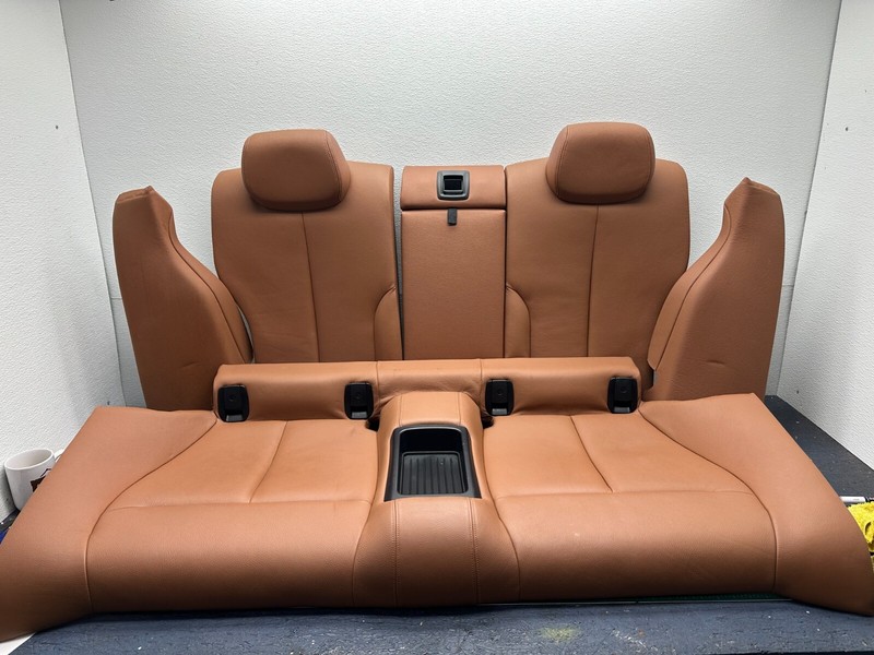 14-20 BMW F32 Coupe 4-Series LEATHER REAR SECOND ROW SEAT Brown OEM