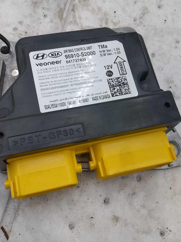 Used Air Bag Module fits: 2020 Hyundai Santa fe Air Bag center console SWB Grade