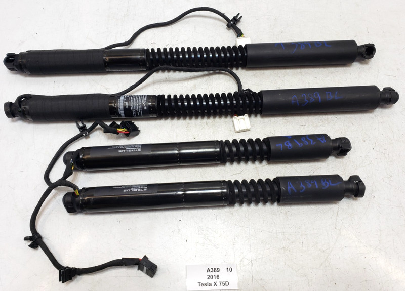 ✅ 16-23 OEM Tesla Model X Rear Left Driver Door Trunk Liftgate Shock SET Of 4