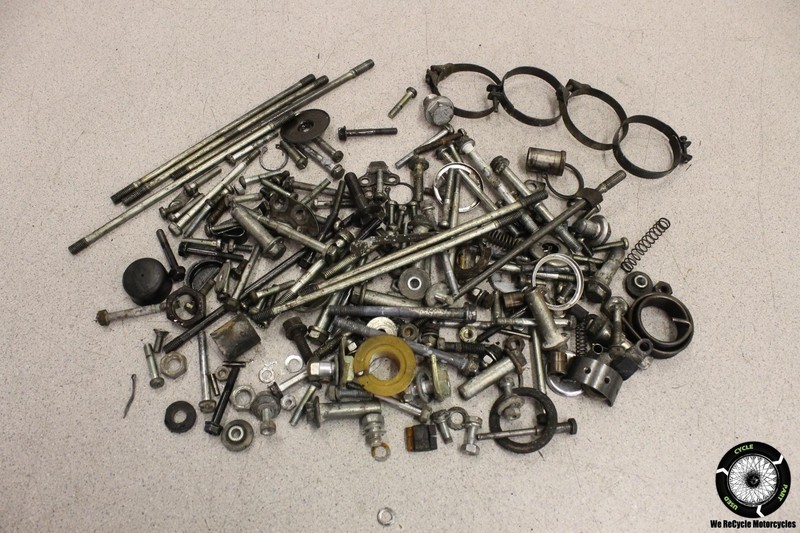 1977 Kawasaki KZ400 MISCELLANEOUS NUTS BOLTS ASSORTED HARDWARE KZ 400 77