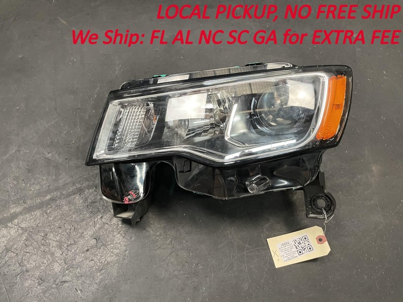 Front Left Headlight 2018 Jeep Grand Cherokee 68289235AF 2017 2019 2020 2021 X