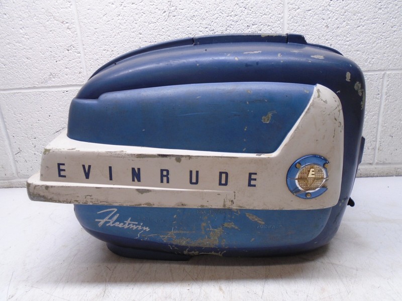 CC1 EVINRUDE Fleetwin 7.5hphood engine cover cowl cowling 203717 203716