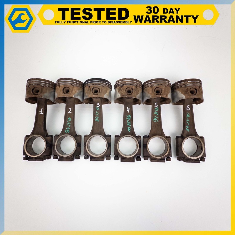 93-96 JAGUAR Vanden Plas JX6 4.0L engine PISTON WITH CONNECTING ROD SET OF 6 OEM