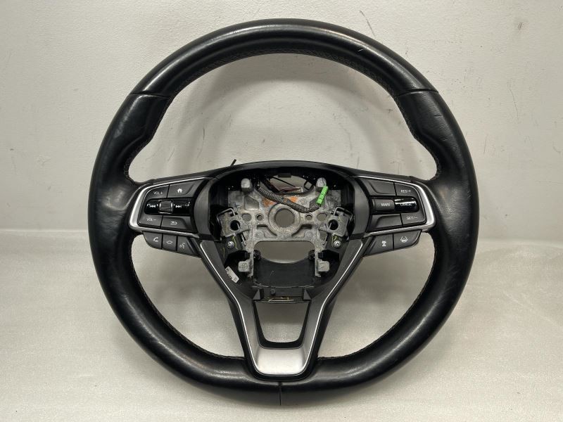2018 HONDA ACCORD STEERING WHEEL W/CONTROLS LEATHER BLACK TC:-Z -A 73K 52229