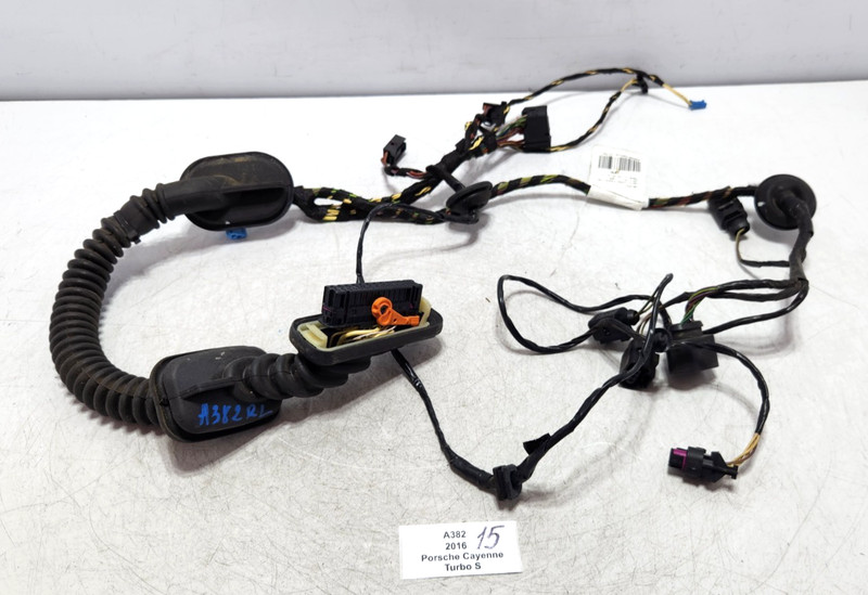 ✅ 11-18 OEM Porsche Cayenne Turbo S 958 Rear Left Door Wire Wiring Harness
