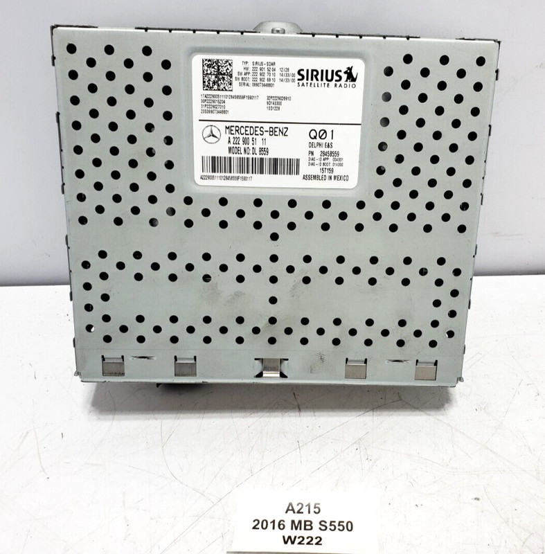 ✅ 2015-2018 OEM Mercedes W222 S550 Sirius Satellite Radio Receiver