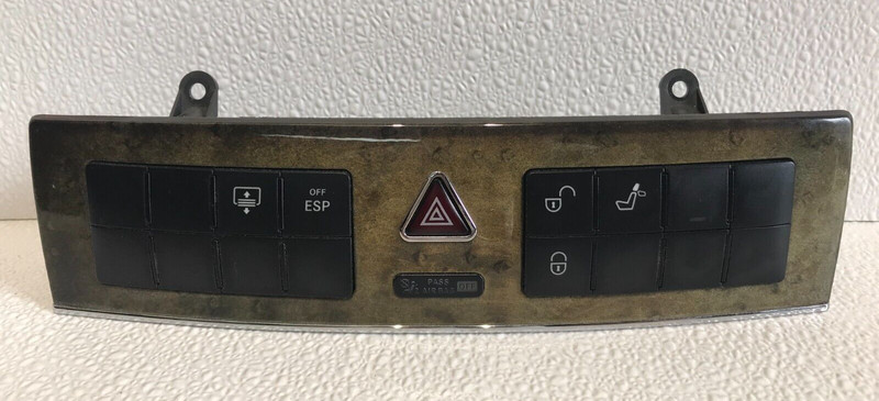 05-07 Mercedes W203 C230 C320Dash Control Switch Panel Trim Bezel Wood OEM