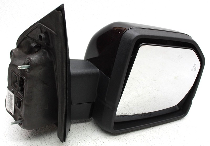 OEM Right Passenger Side Exterior Mirror For Ford F150 Magma Red - Scratches