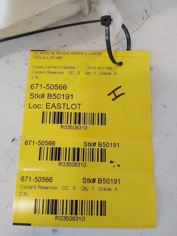 Coolant Reservoir Sedan Fits 13-18 ALTIMA 3508310
