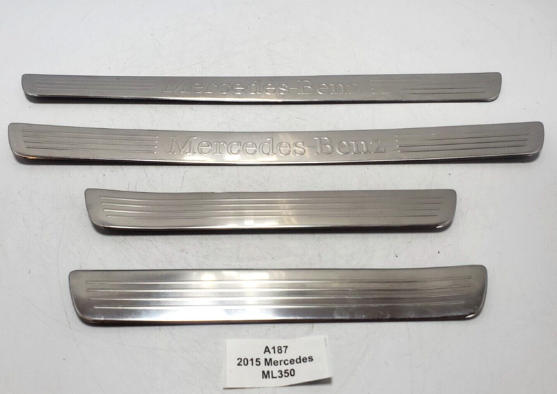 ✅ 2012-2019 OEM Mercedes W166 ML350 Front Left Right Sill Scuff Plate Trim SET *