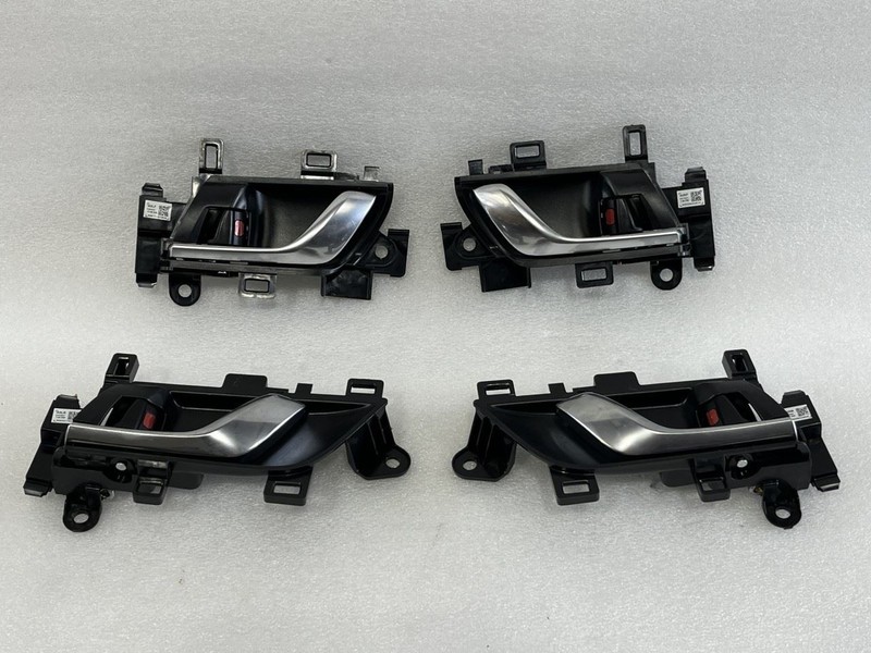 2018 2019 2020 HONDA ACCORD FRONT REAR INTERIOR DOOR HANDLES SET BLACK + SILVER