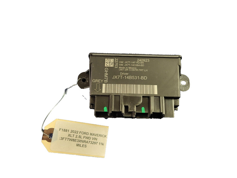 2022-2024 Ford Maverick Left Driver Front Door Control Module OEM JX7T-14B531-BD