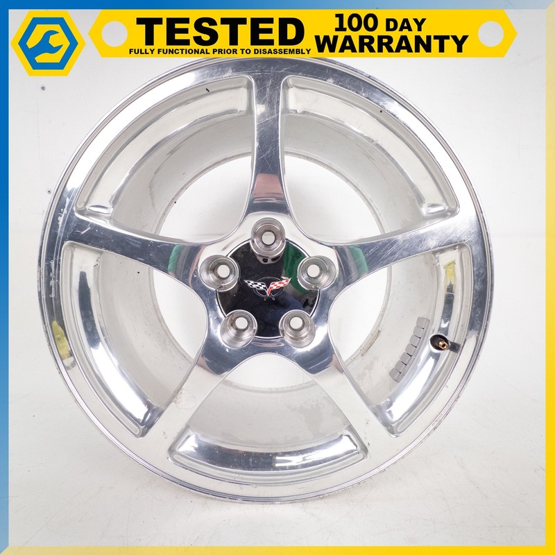 97-04 CHEVROLET CORVETTE C5 18x9.5J WHEEL RIM POLISHED OEM