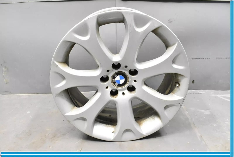 07-13 BMW X5 Alloy Wheel Rim 7 Spoke 19x9 Silver 36116772244 OEM