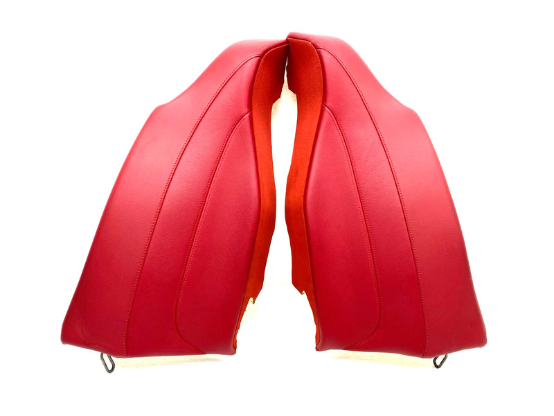 17 18 19 ALFA ROMEO GIULIA REAR LEFT & RIGHT BOLSTER SEAT CUSHION RED OEM #A0.62