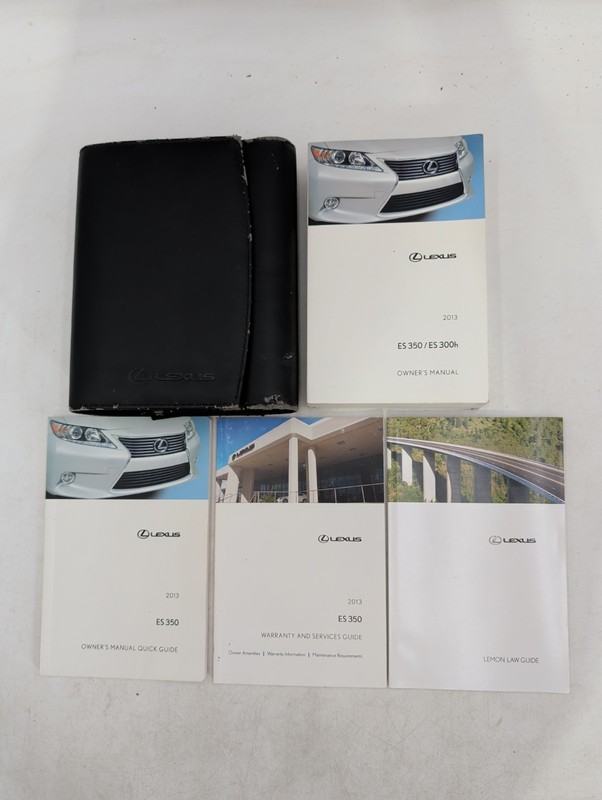 2013 Lexus ES350 ES300h ES 350 ES 300H Owners Manual Original Set