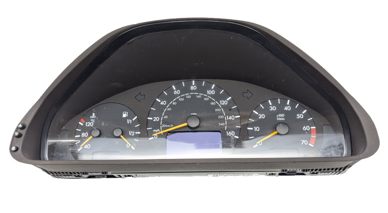 01-03 MERCEDES W208 CLK430 CLK320 INSTRUMENT CLUSTER SPEEDOMETER 2085405811