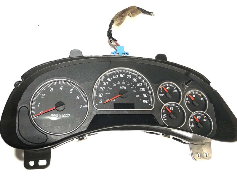 150-160K, 2004 CHEVY TRAILBLAZER ENVOY INSTRUMENTAL GAUGE CLUSTER SPEEDOMETER