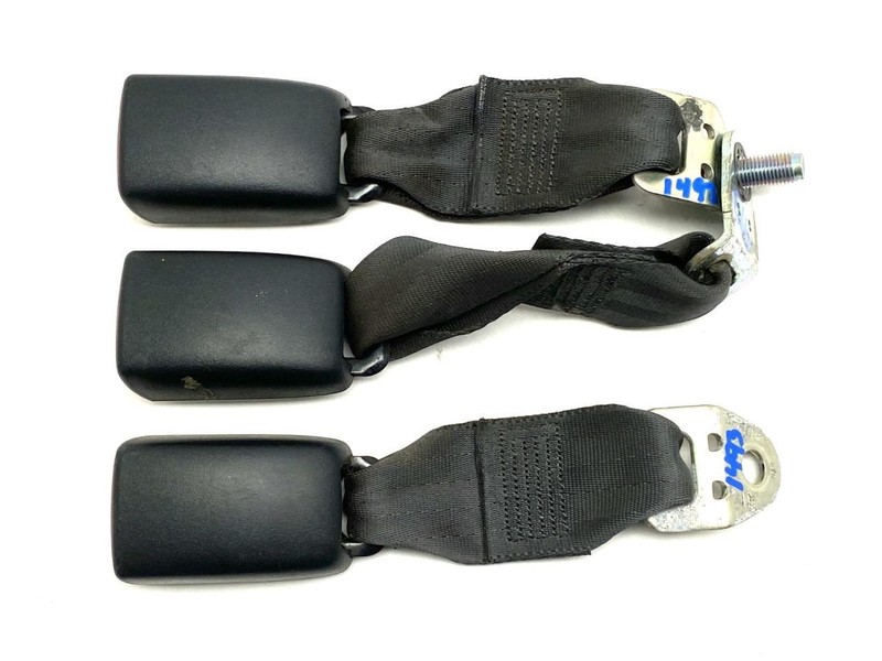 Rear Seat Belt Buckle Set of 3 Black Fits 2008 Mitsubishi Lancer 84459