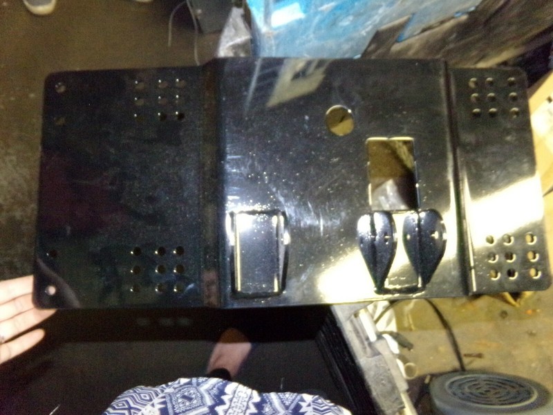 Black Mounting Plate, Large, Many Holes *FREE SHIPPING*