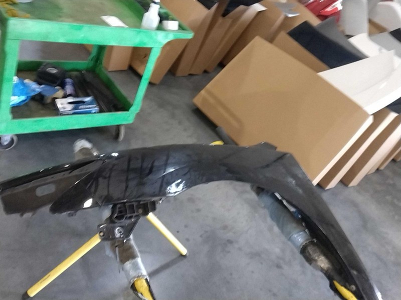 2014 Nissan Maxima Left Fender Black 536292 Used with Rust Stains