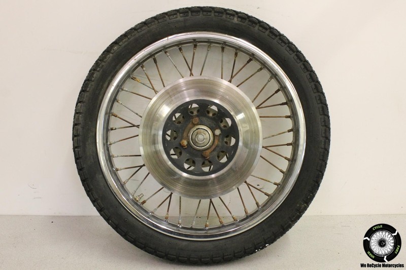 1976 Kawasaki KZ400D FRONT WHEEL RIM W BRAKE DISC KZ 400 KZ400 76
