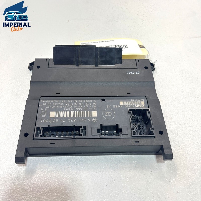 07-13 MERCEDES S550 W221 Front Passenger Side Under Seat Control Unit Module OEM