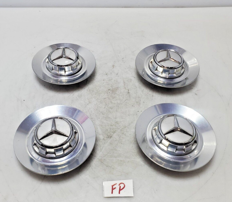✅ 2018-2020 OEM Mercedes W213 E63 AMG S Wheel Hub Cover Cap Silver SET Of 4