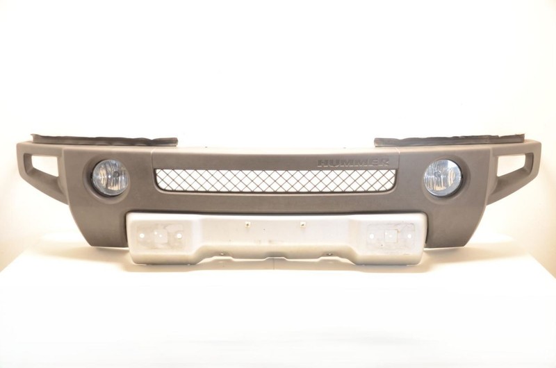 06-10 Hummer H3 3.7L Black Front Bumper Cover Assembly
