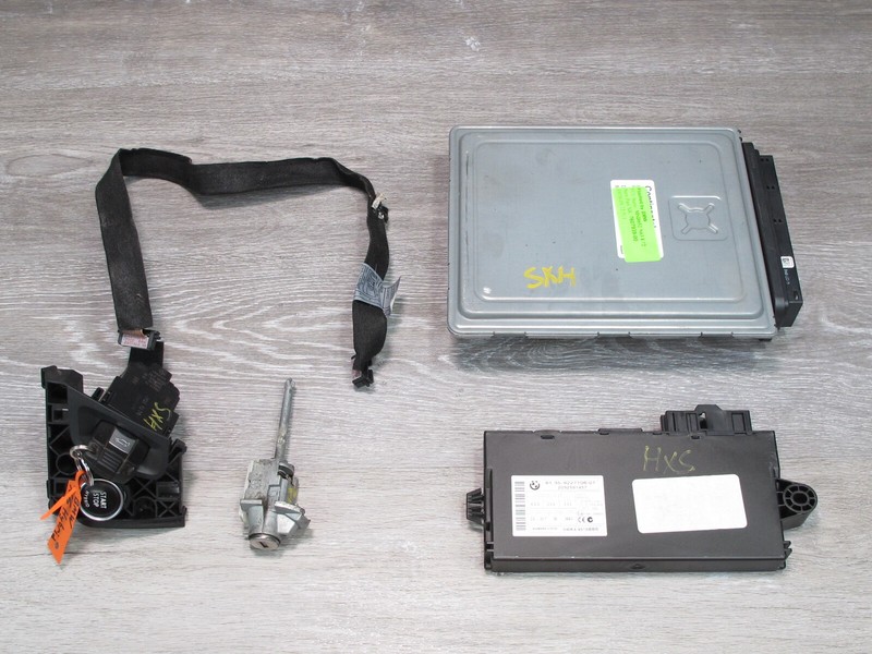 2010 BMW E72 X6 4.4L N63 HYBRID ENGINE ECU DME CAS3 START STOP LOCK KEY SET