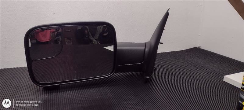 03-09 Dodge Ram 2500 Left Driver Manual Mirror Trailer Flip Up OEM 55077493AN