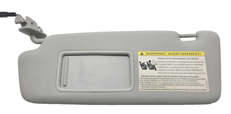 Audi A4 LH Driver Roof illuminated Sun Visor Gray 2013-2016 OEM 8U0857551H7C0