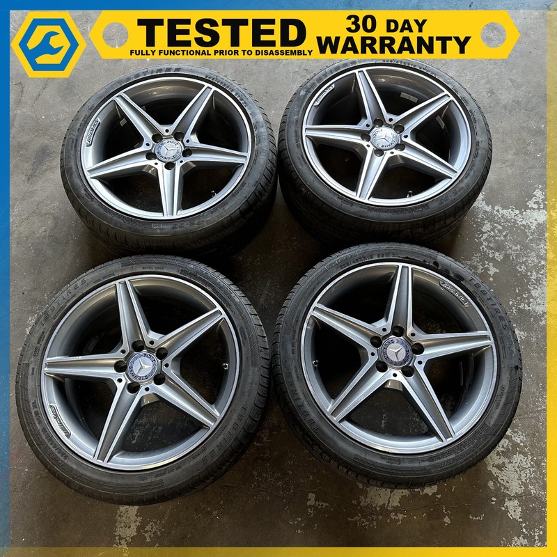 15-18 Mercedes C300 W205 WHEEL SET 18" INCH RIM WITH TIREOEM