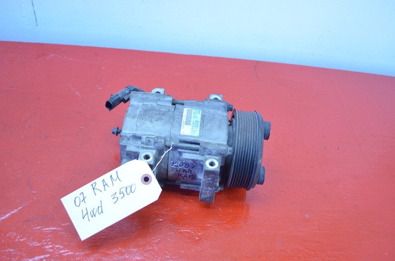 07-09 DODGE RAM 3500 4WD 6.7L DIESEL AIR CONDITION AC COMPRESSOR OEM