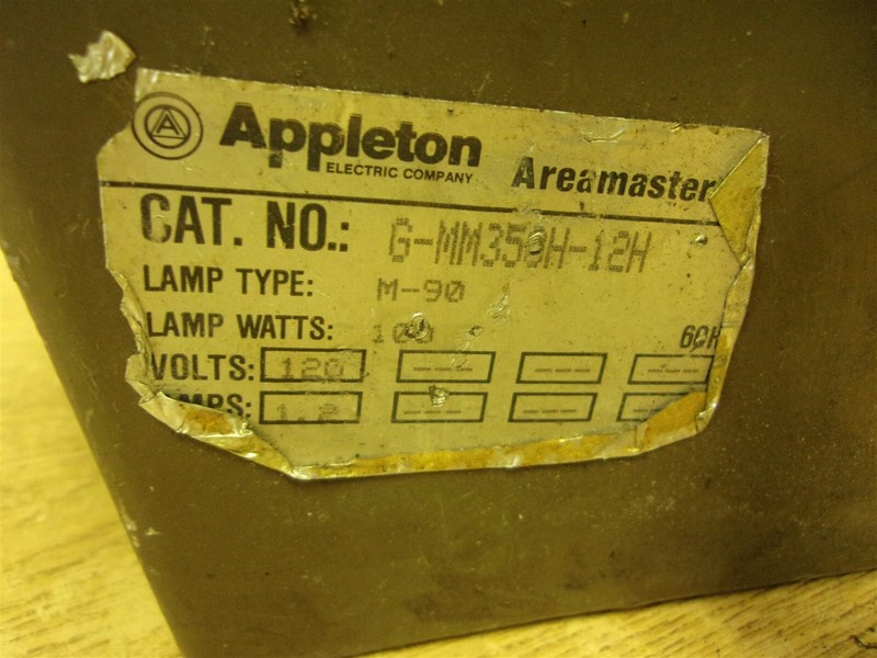 Appleton G-MM350H-12H Light Lamp Fixture *FREE SHIPPING*