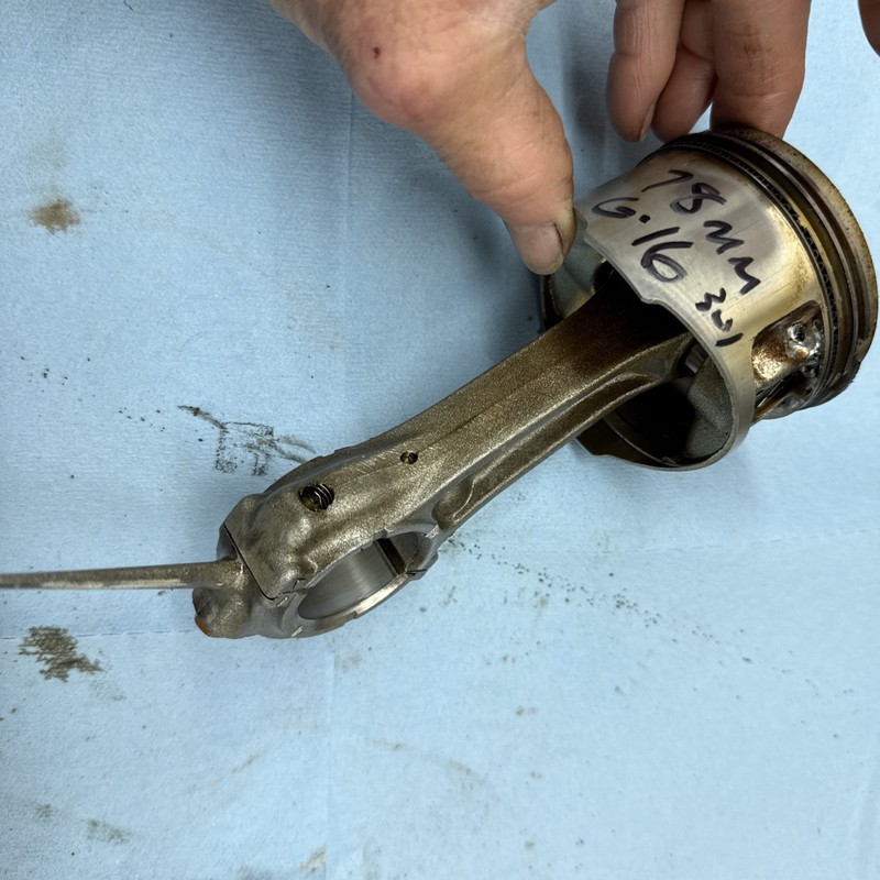 Yamaha G16 301 Cc Golf Cart Motor Piston, And Connecting Rod 78mm Good