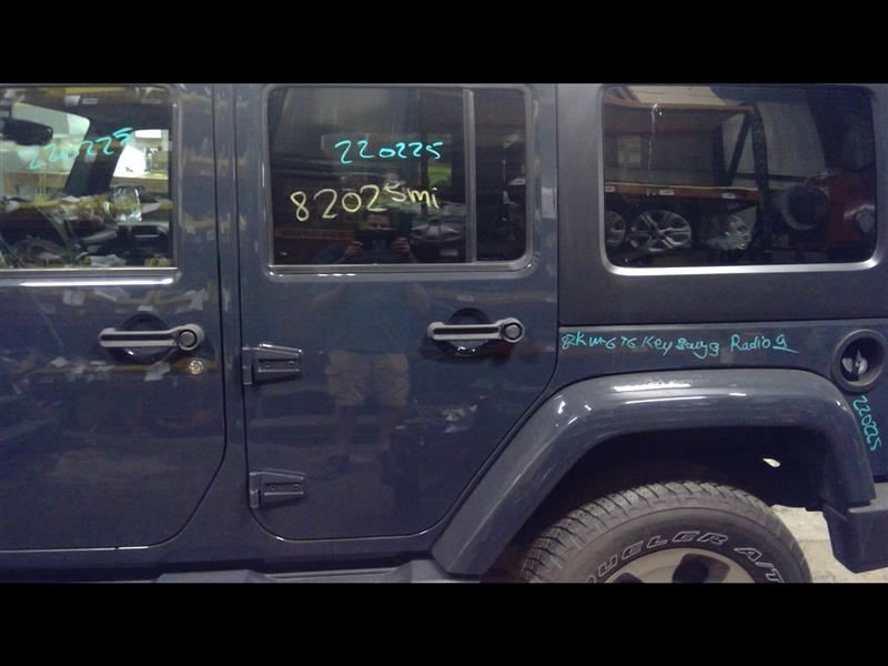 Driver Rear Side Door Full Door VIN W 6th Digit Blue Fits 11-18 WRANGLER 898921