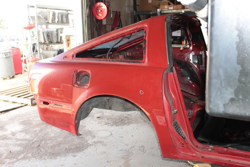 84-85 Nissan 300ZX Z31 Red Passenger Right Rear Quarter Panel Assembly