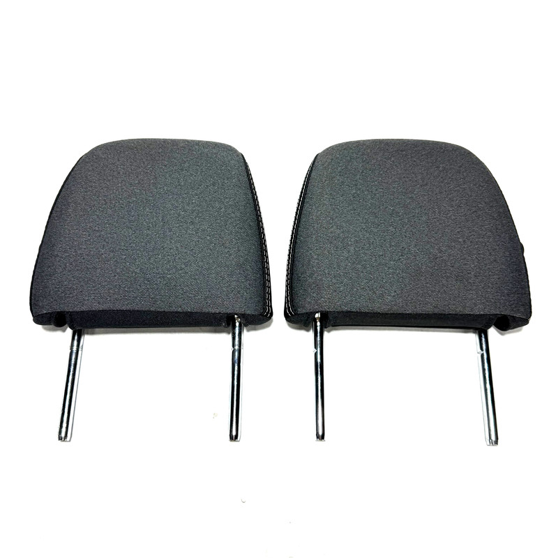 📌 2019-2025 RAM 1500 REAR RIGHT & LEFT SIDE HEADREST SET GRAY CLOTH 5TH GEN OEM