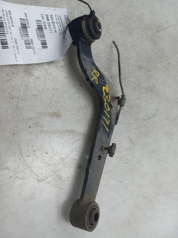 06-18 TOYOTA RAV4 2.5L FWD AT PASSENGER SIDE REAR UPPER CONTROL ARM