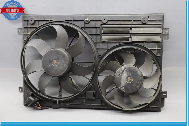 06-13 Audi A3 TT Quattro Engine Radiator Dual Cooling Fan Motor Assembly Oem